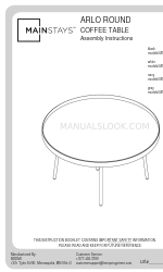 Mainstays ARLO MS18-D1-1007-27 Assembly Instructions Manual