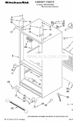 KitchenAid KBFS25EVMS3 부품 목록