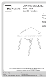 Mainstays CONRAD MS16-D4-1007-03 Instrukcja montażu