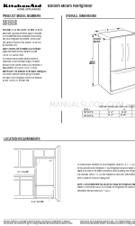 KitchenAid KBFS25EW Spesifikasi