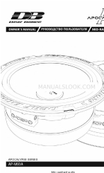 Deaf Bonce AP-M60A 소유자 매뉴얼