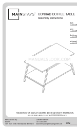 Mainstays CONRAD Series Manual de instrucciones de montaje