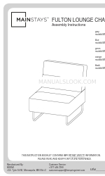 Mainstays FULTON MS16-D4-1007-17 Manual de instrucciones de montaje