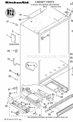 KitchenAid KBLC36FKB00 Liste des pièces