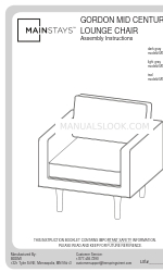 Mainstays GORDON MS18-D1-1007-49 Montageanleitung Handbuch