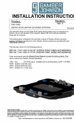 Gamber Johnson 7160-1082 Series Manuale di istruzioni per l'installazione