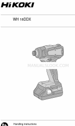 HIKOKI WH 18DDX Manual de Instruções de Manuseamento