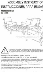 Mainstays MS1209200152 Assembly Instructions Manual