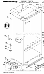 KitchenAid KBLC36MHB01 Daftar Bagian