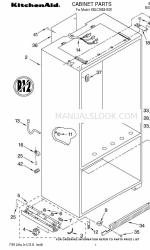 KitchenAid KBLC36MHS00 Список деталей