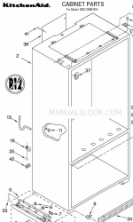 KitchenAid KBLC36MHS01 Перелік деталей