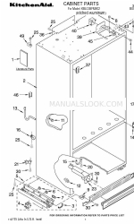 KitchenAid KBLO36FMX02 Lista części