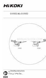 HIKOKI G 10VE2 Manuel d'instructions de manutention