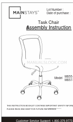 Mainstays MS55-018-039-23 Montaj Talimatları Kılavuzu