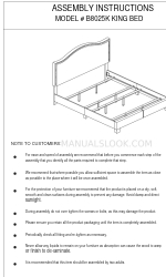 2K Furniture Designs B8025K Instruções de montagem