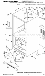 KitchenAid KBLS22ETSS - ARCHITECT II 21.9 cu. Ft. Bottom Lista de piezas