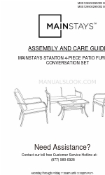 Mainstays MSS129900298083 Manuale di montaggio e cura