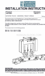 Gamber Johnson NOTEPAD TOUCH 7160-1299 取付説明書