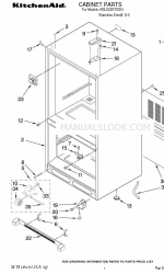 KitchenAid KBLS22KTSS11 Manual de piezas