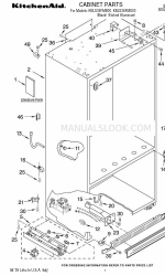 KitchenAid KBLS36FMB00 Daftar Bagian