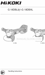 HIKOKI G 18DBL Инструкция по обращению с предметами