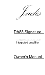 Jadis DA88 Signature Manual do Proprietário