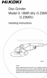 HIKOKI G18MR Manual Petunjuk Penanganan