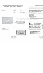 GAMCO BCS-1 Instructions d'assemblage, d'installation et d'utilisation