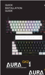 GAMDIAS AURA GK2 BW Посібник зі швидкого встановлення