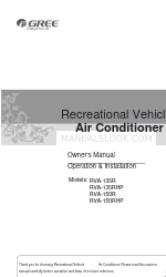 Gree RVA-135R Owner's Manual Operation & Installation