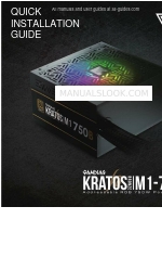 GAMDIAS KRATOS M1-750W Посібник зі швидкого встановлення