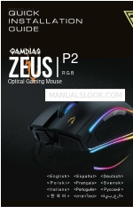 GAMDIAS Zeus P2 Руководство по быстрой установке