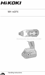 HIKOKI WH 18DFX Manuale di istruzioni per la movimentazione