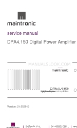 Maintronic DPA4.150 サービスマニュアル