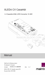 Maintronic XLED4 CV Casambi Посібник