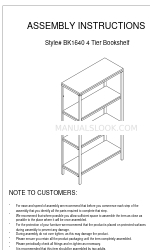 2K Furniture Designs BK1640 조립 지침