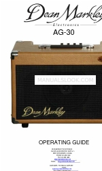 Dean Markley AG-30 Manual de instrucciones