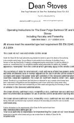 Dean Forge Dartmoor 5E Інструкція з експлуатації Посібник з експлуатації