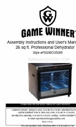 Game Winner FSGWCO5009 Assembly Instructions And User's Manual