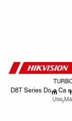 HIKVISION D8T Series Manual do utilizador