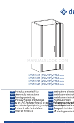 deante KTM 01 P Series Manual de instruções de montagem