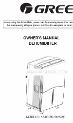 Gree 13-06093 Owner's Manual