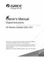 Gree LE60-13/C1 Instrukcja obsługi