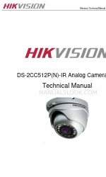 HIKVISION DS-2CC512PN-IR Handleiding technische gegevens