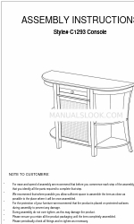 2K Furniture Designs C1293 組立説明書