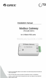 Gree TDmetal Modbus Gateway Manual de instalación