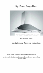 Agua CW501 Installation And Operating Instructions Manual