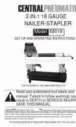 CentralPneumatic 68019 Panduan Penyiapan dan Petunjuk Pengoperasian