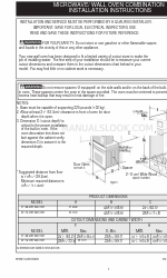 Frigidaire CPMC3085KF Manual de instruções de instalação