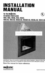 Majestic MD36-A0 Manuale di installazione